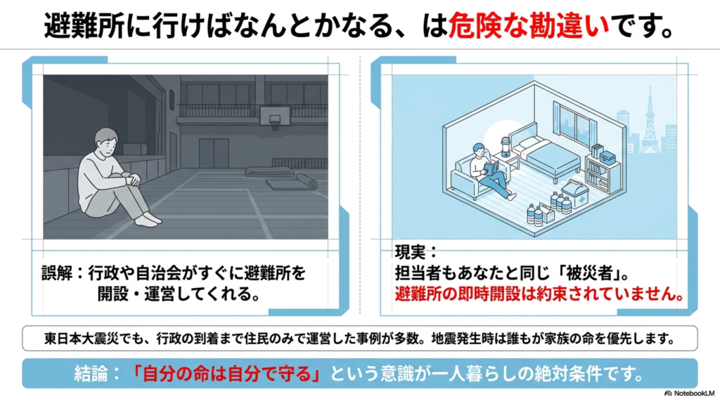 名古屋市で避難所に行けば解決することは間違い